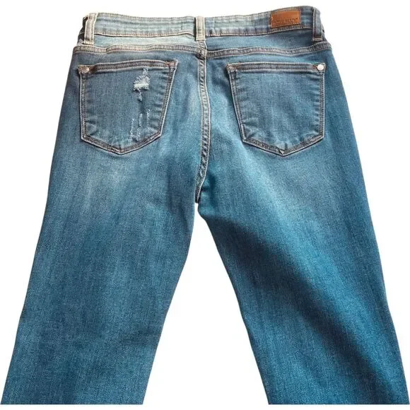 Judy Blue Skinny Fit Distressed Ankle Skinny Jeans - Picture 10 of 13